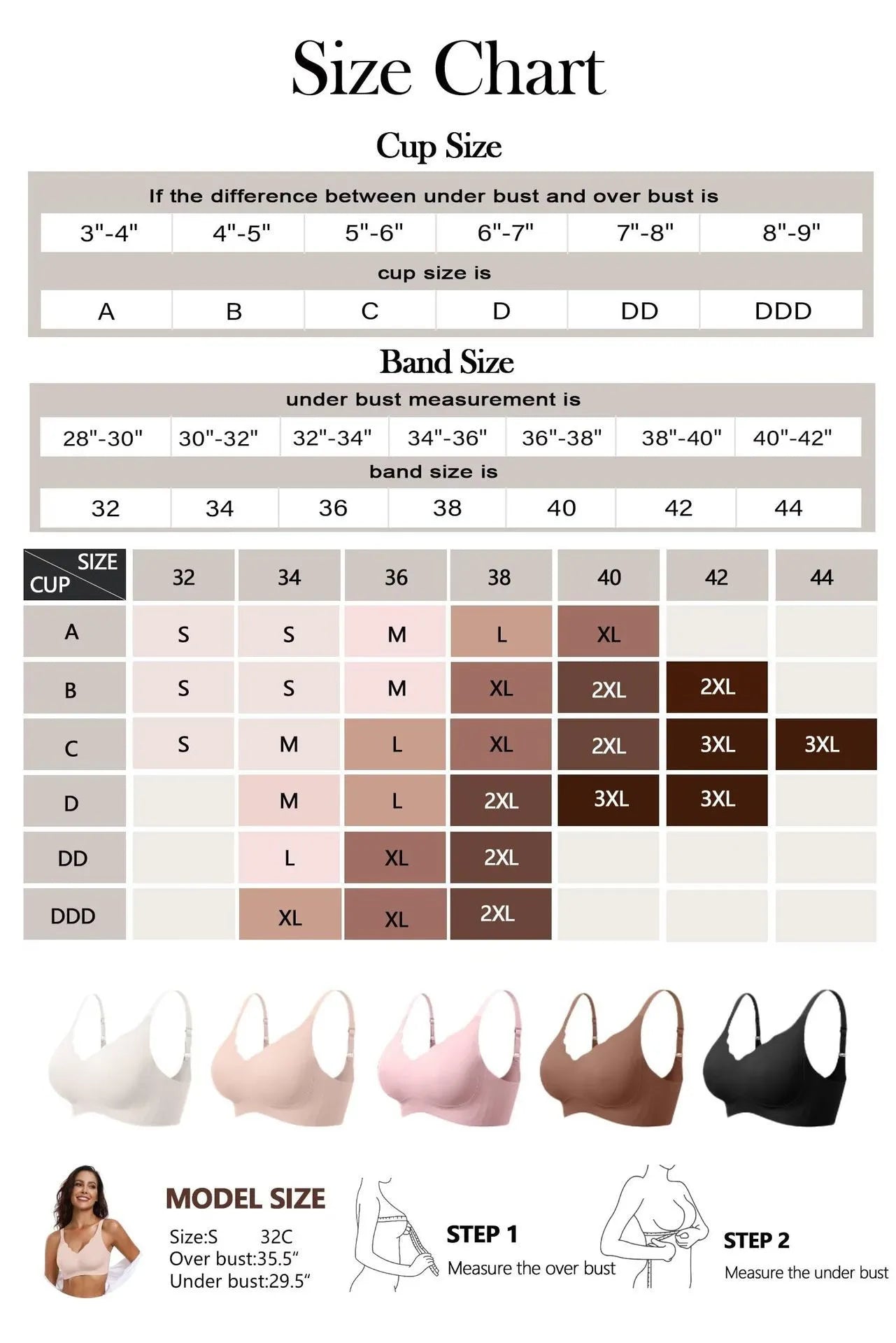 Invisible Magic Deep V Push Up Bra