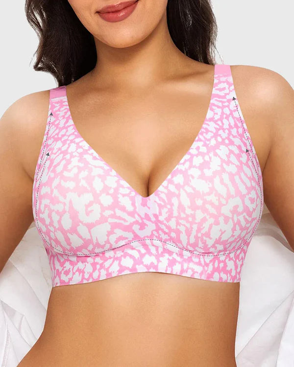 Sujetador inalámbrico push-up de escote profundo sin costuras 3.0