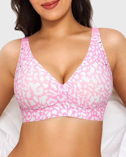 Sujetador inalámbrico push-up de escote profundo sin costuras 3.0